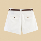 Women's Chino Knee-Length Shorts – White