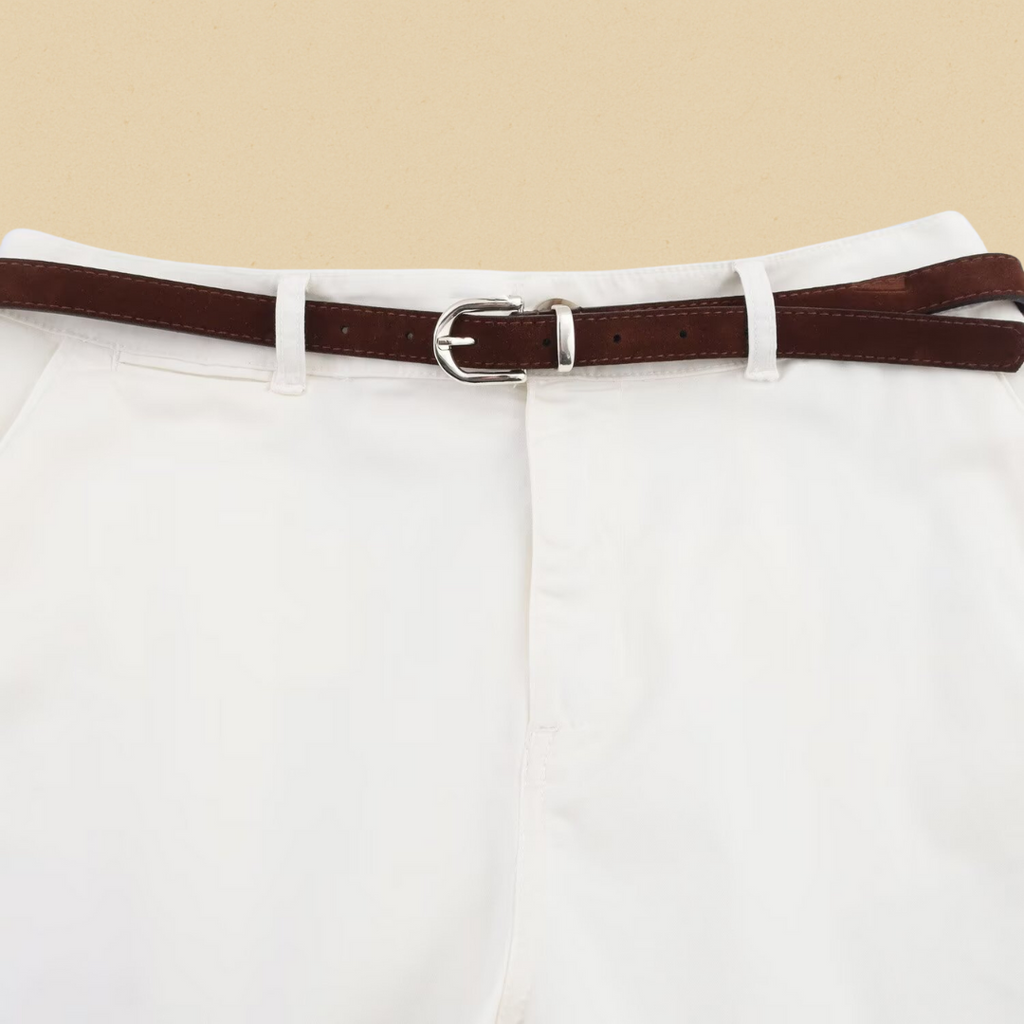 Women's Chino Knee-Length Shorts – White
