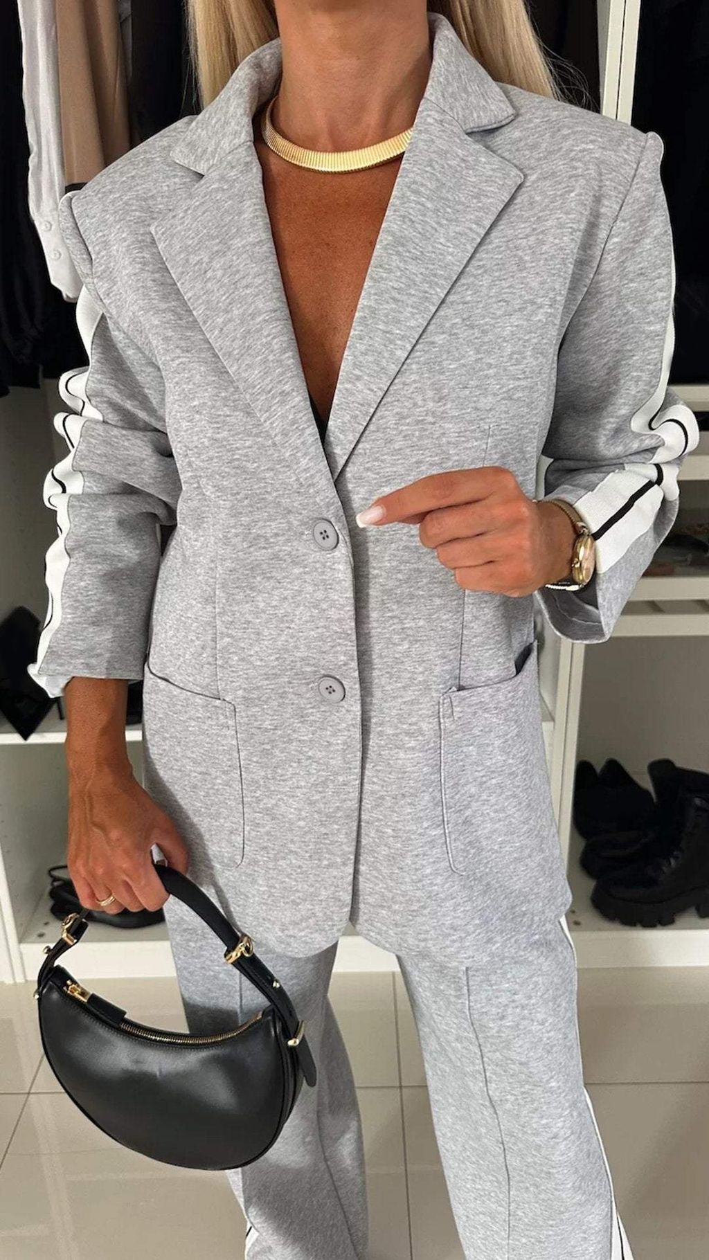 Alice Relaxed Office Co-ord – Grey