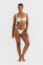 Rhea Cheeky Bikini Bottom – Ivory – Ivory