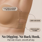 Solène Crossover Strapless Bra – Brown