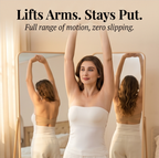 Solène Crossover Strapless Bra – Cream