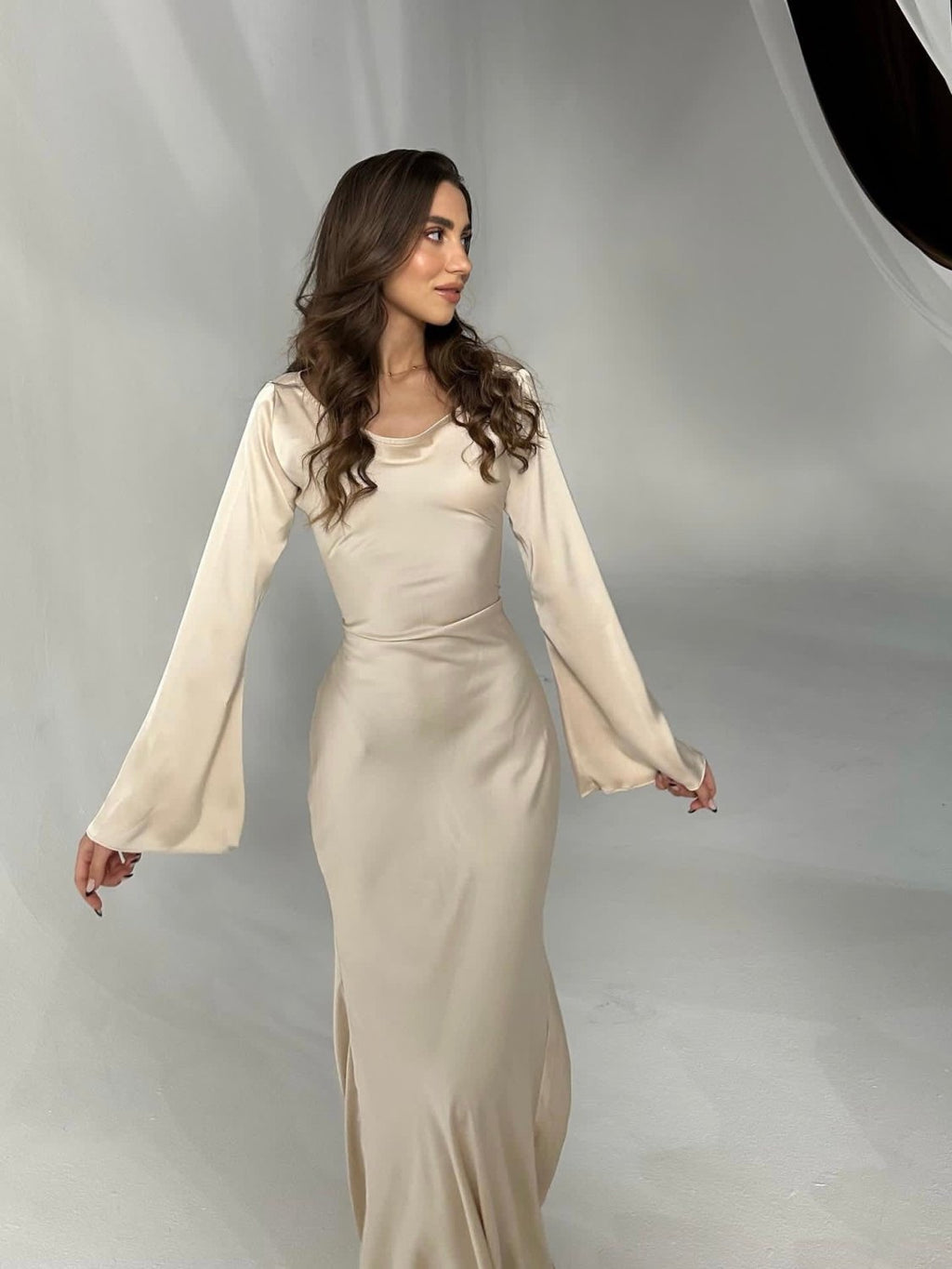 Ariana Long Sleeve Maxi Dress - Aurelia Sun