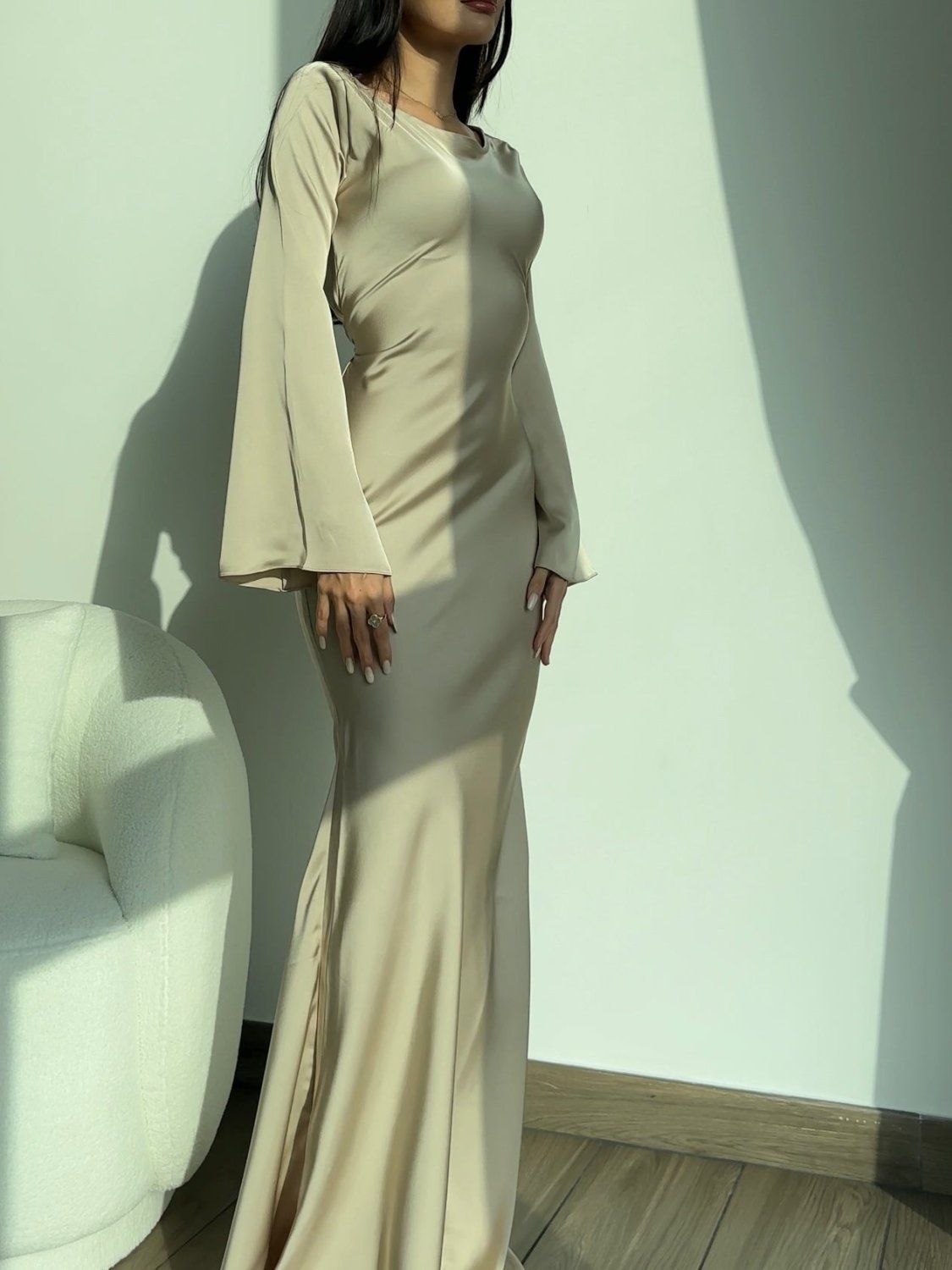 Ariana Long Sleeve Maxi Dress - Aurelia Sun