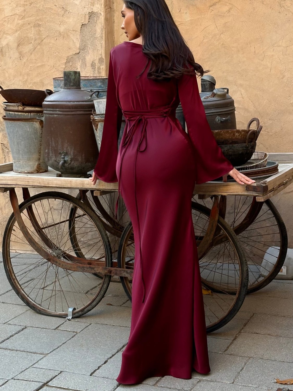 Ariana Long Sleeve Maxi Dress - Aurelia Sun