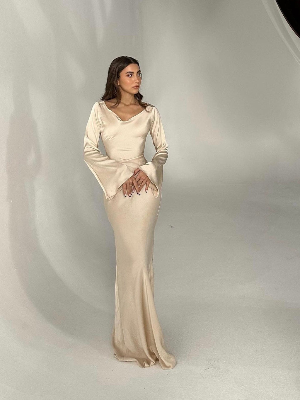 Ariana Long Sleeve Maxi Dress - Aurelia Sun