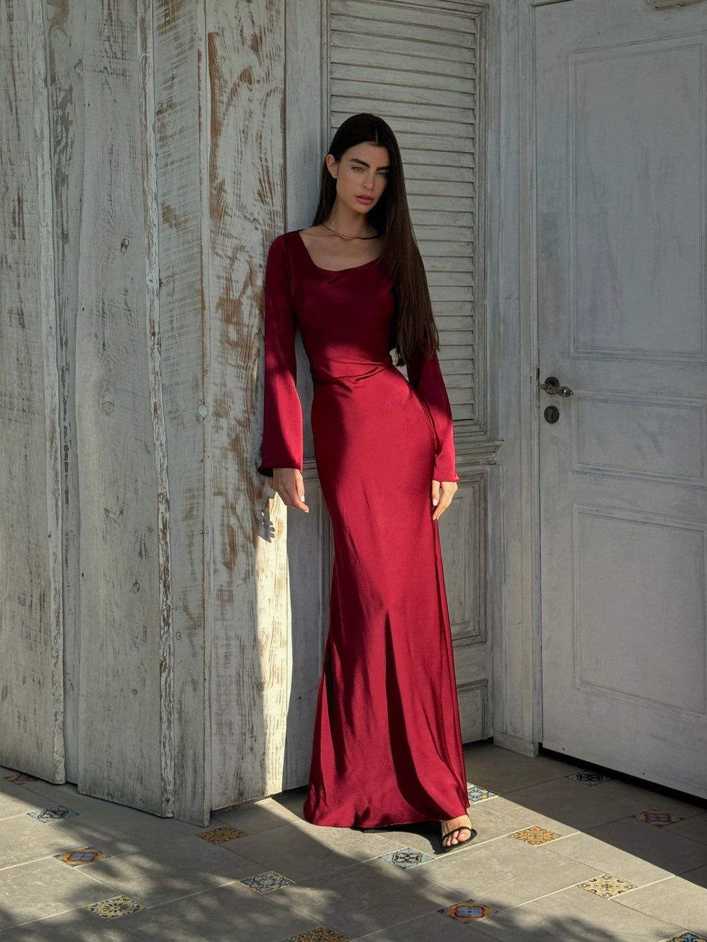 Ariana Long Sleeve Maxi Dress - Aurelia Sun