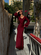 Ariana Long Sleeve Maxi Dress - Aurelia Sun