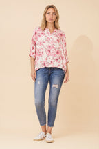 Belina Floral Relaxed Shirt - Aurelia Sun