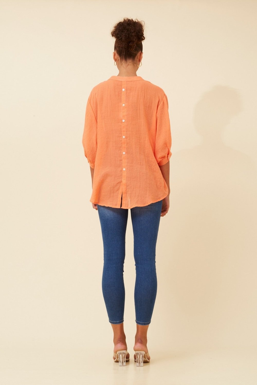 Belina Relaxed Solid Shirt - Aurelia Sun