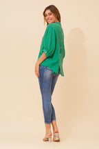 Belina Relaxed Solid Shirt - Aurelia Sun