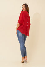 Belina Relaxed Solid Shirt - Aurelia Sun