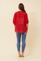 Belina Relaxed Solid Shirt - Aurelia Sun