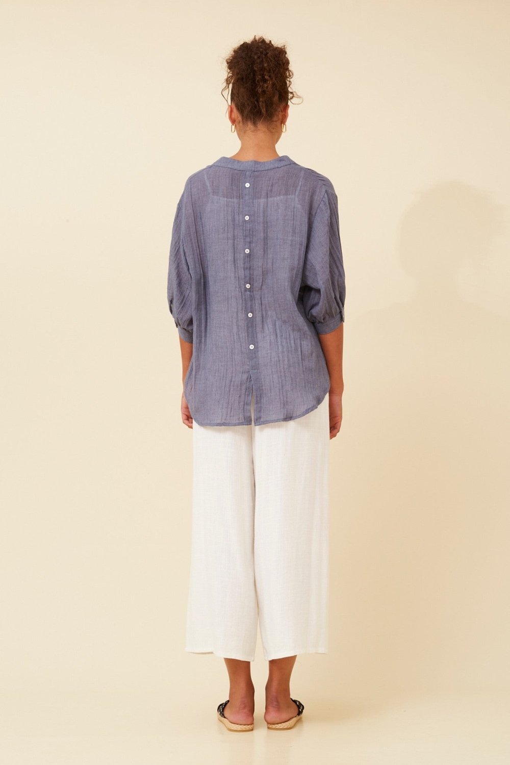 Belina Relaxed Solid Shirt - Aurelia Sun
