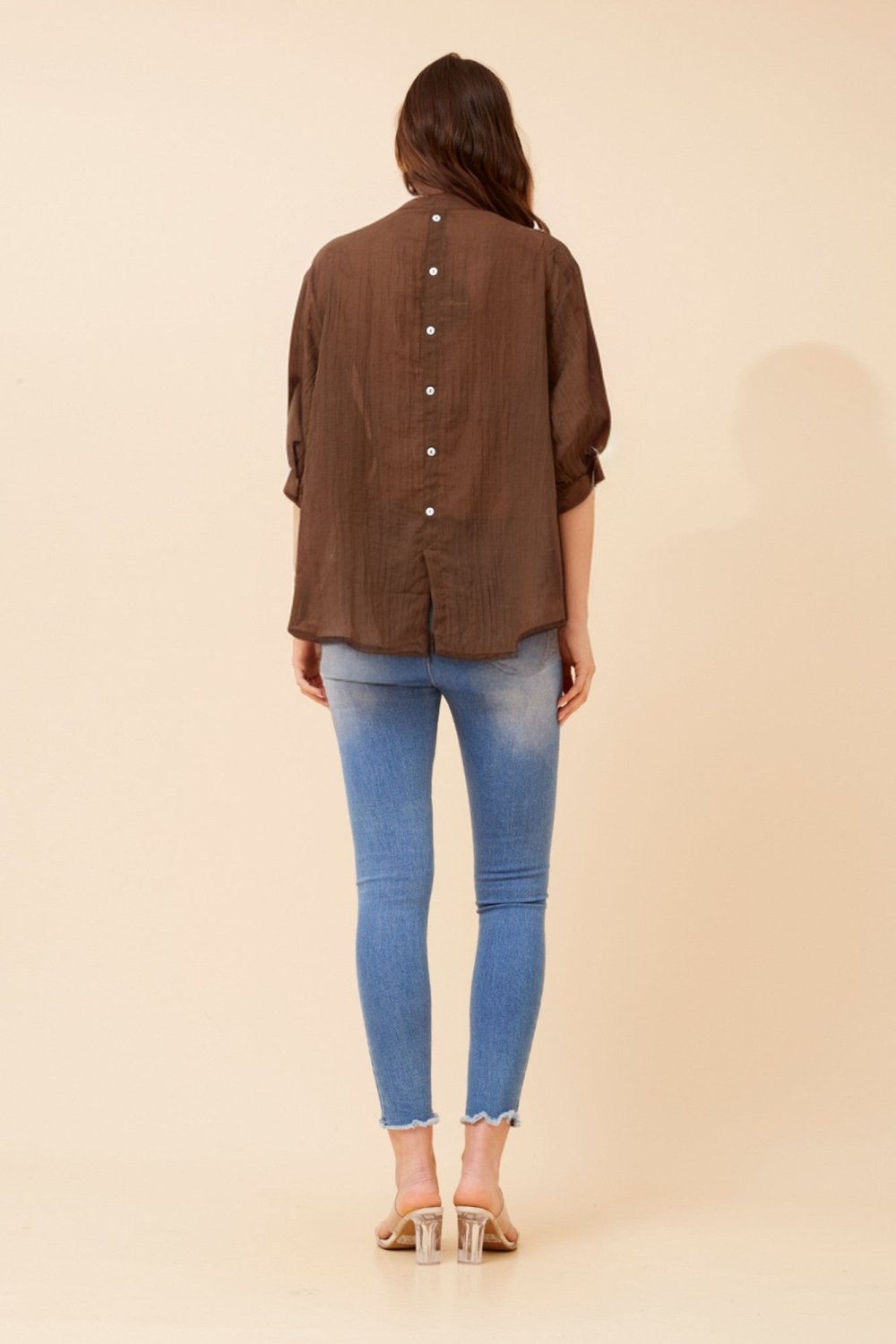 Belina Relaxed Solid Shirt - Aurelia Sun