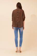 Belina Relaxed Solid Shirt - Aurelia Sun