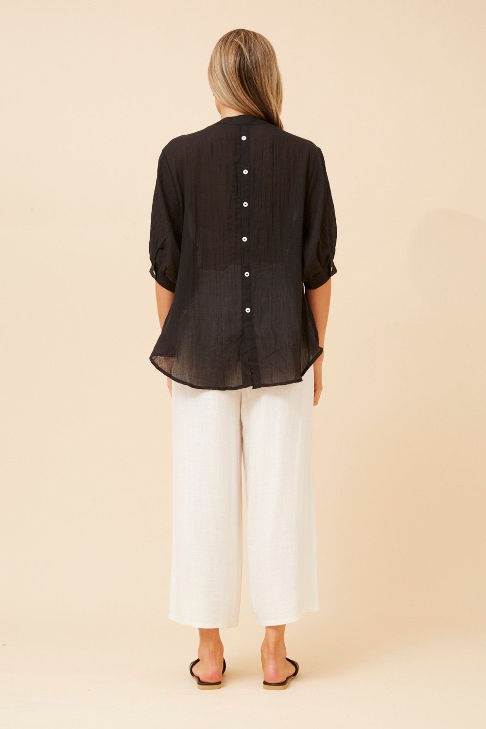 Belina Relaxed Solid Shirt - Aurelia Sun