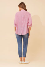 Belina Relaxed Solid Shirt - Aurelia Sun