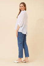 Belina Relaxed Solid Shirt - Aurelia Sun