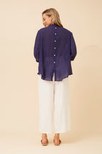Belina Relaxed Solid Shirt - Aurelia Sun