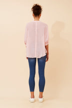 Belina Relaxed Solid Shirt - Aurelia Sun