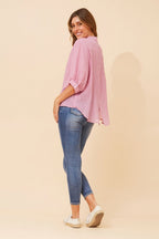 Belina Relaxed Solid Shirt - Aurelia Sun