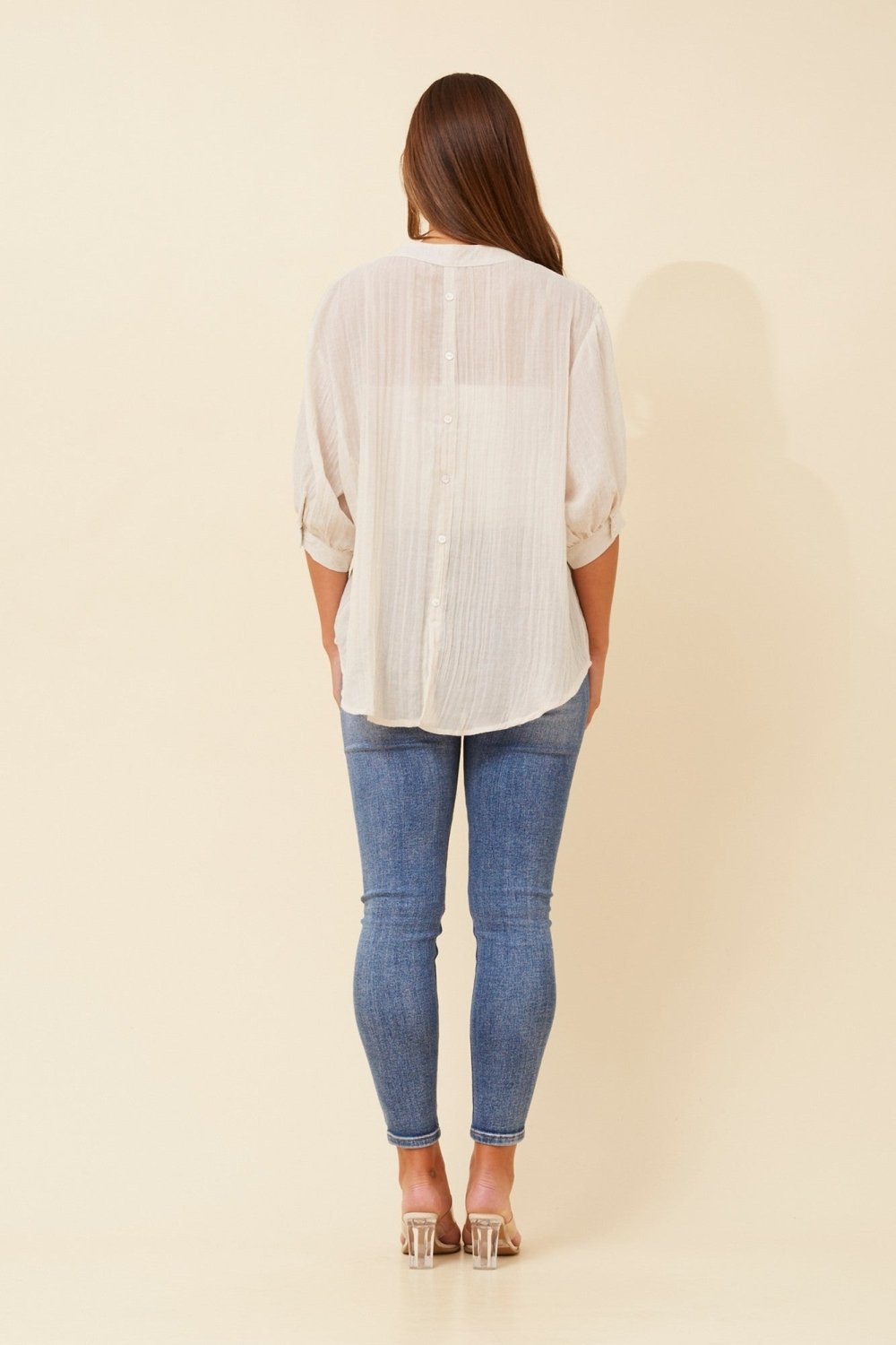 Belina Relaxed Solid Shirt - Aurelia Sun