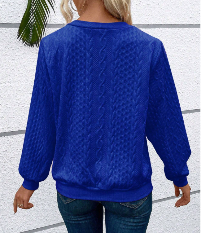 Amy Zip-Neck Knit Sweater – Pink