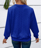 Amy Zip-Neck Knit Sweater – Pink