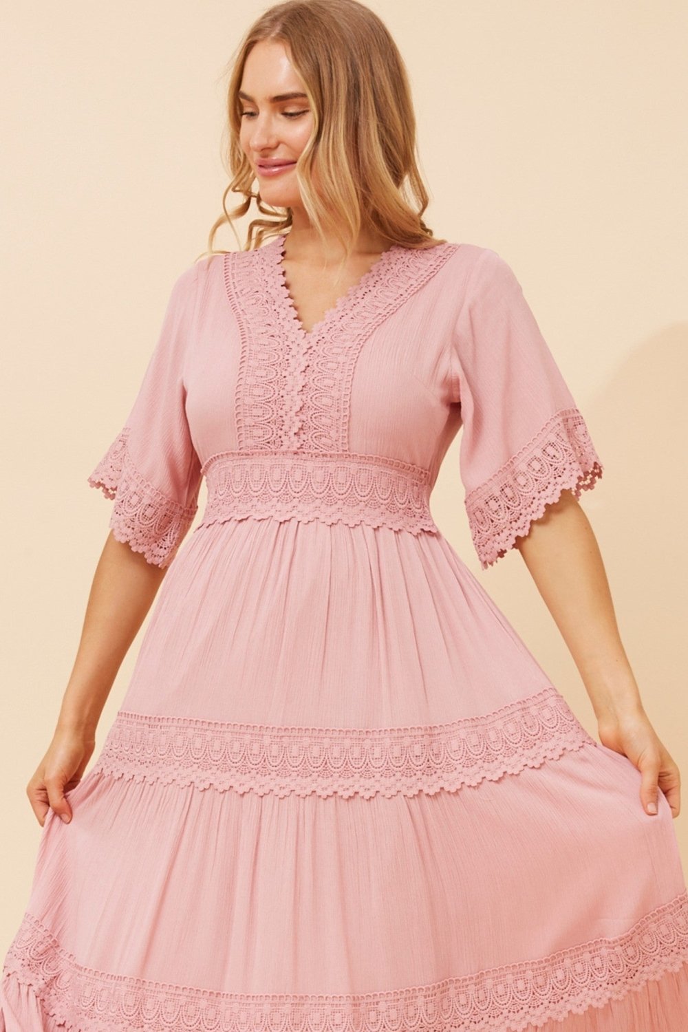 Byron Lace Maxi Dress - Aurelia Sun