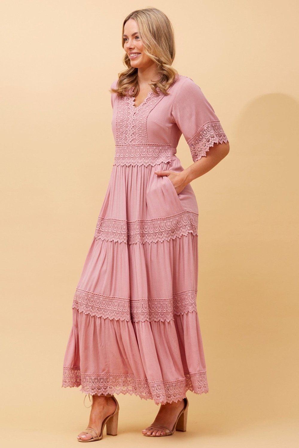 Byron Lace Maxi Dress - Aurelia Sun