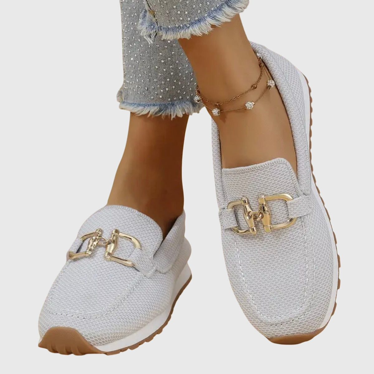 Susana Cushioned Everyday Loafers in Blue by Aurelia Sun