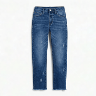 Capri Cropped Straight-Leg Jeans