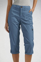Cargo Cuffed Capri Pants - Aurelia Sun