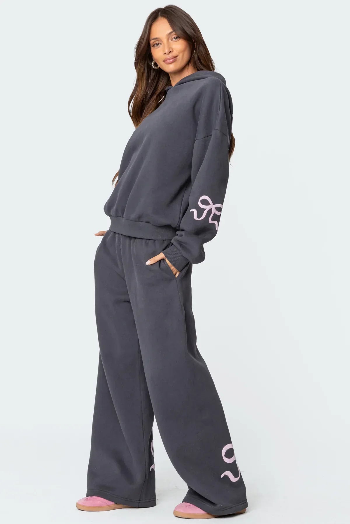 Bow-Print Loungewear Set