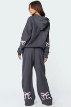 Bow-Print Loungewear Set