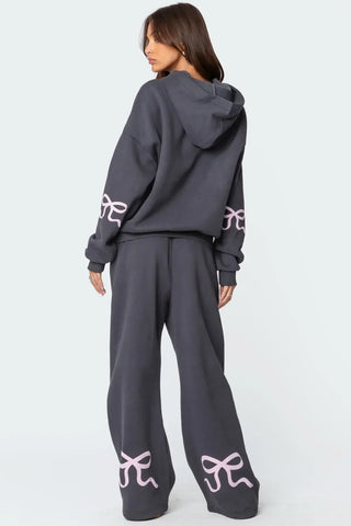 Bow-Print Loungewear Set