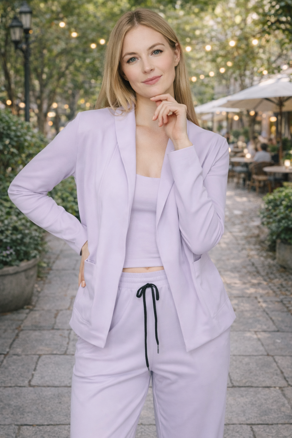 Tailored Blazer & Drawstring Trouser Set