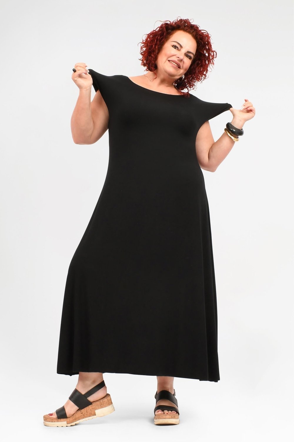 Cora Stretch Long Dress - Aurelia Sun