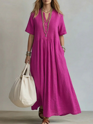 Colette Pleated Midi Dress
