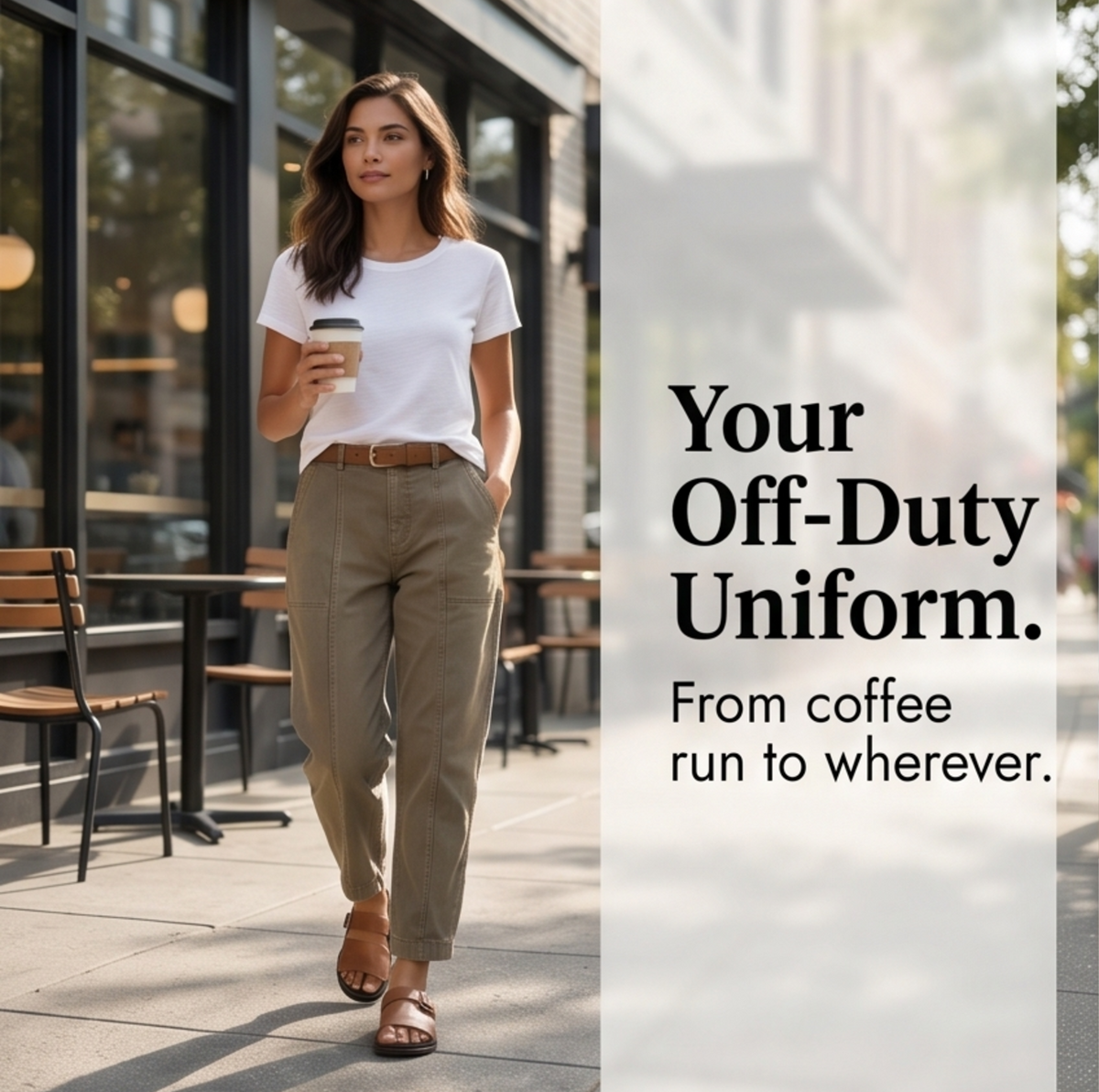 Maren Tailored Utility Trousers – Khaki