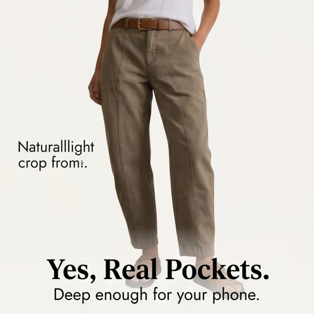 Maren Tailored Utility Trousers – Olive