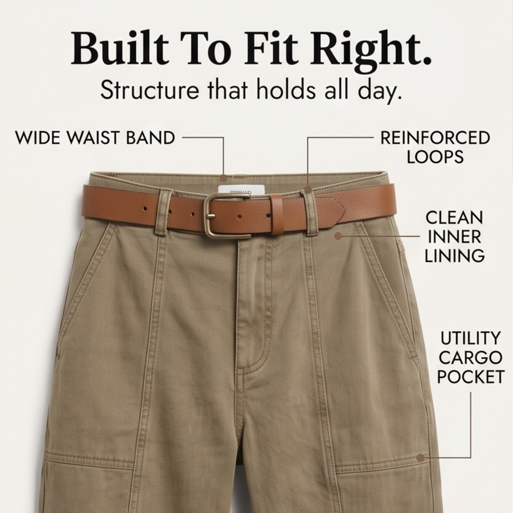 Maren Tailored Utility Trousers – Olive