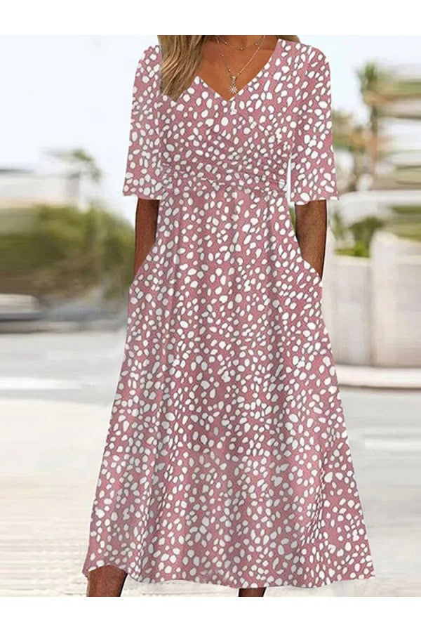 Colette Polka-Dot Midi Dress by Aurelia Sun