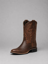 Embroidered Western Leather Boots