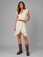 Embroidered Western Leather Boots - Aurelia Sun