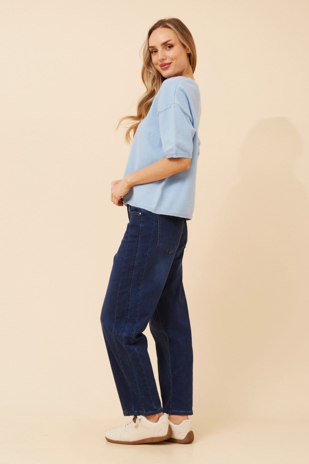 Gilbert Short Sleeve Knit Pullover - Aurelia Sun