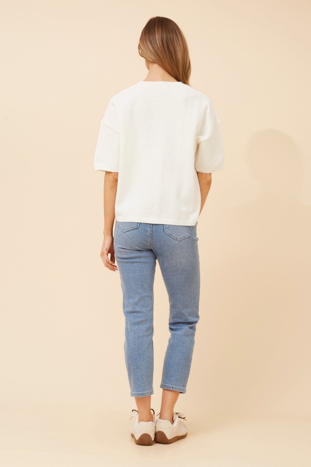 Gilbert Short Sleeve Knit Pullover - Aurelia Sun