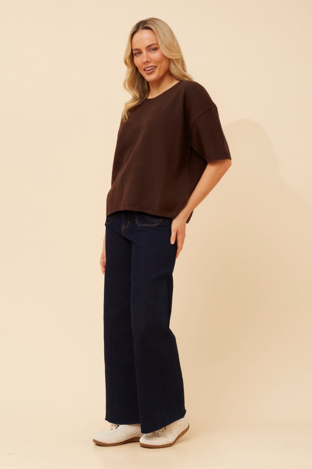 Gilbert Short Sleeve Knit Pullover - Aurelia Sun