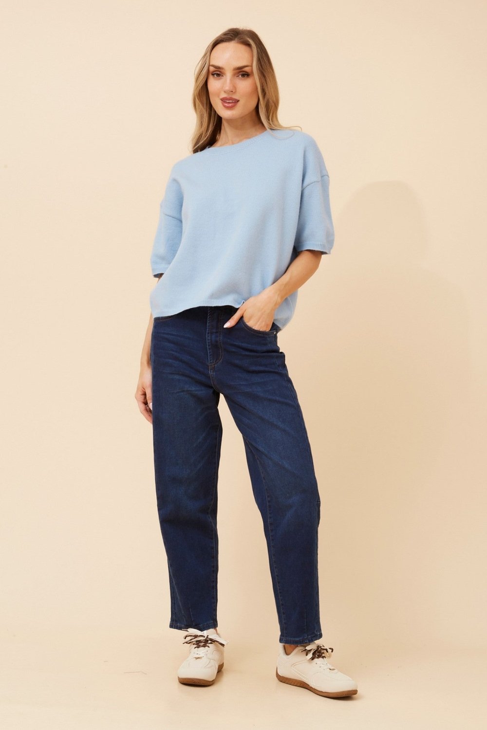 Gilbert Short Sleeve Knit Pullover - Aurelia Sun
